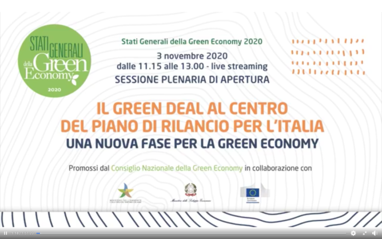 Stati Generali della Green Economy 2020: un pacchetto di proposte per mettere il Green Deal al centro della ripresa