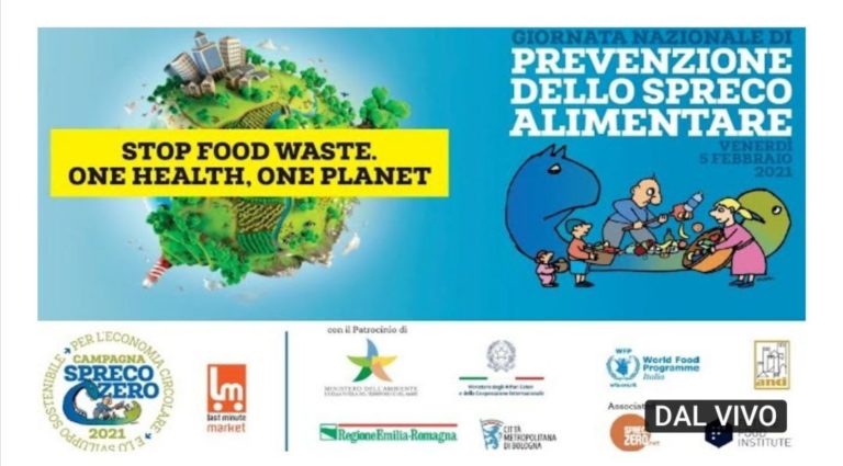 5 FEBBRAIO 2021 – 8^ Giornata Nazionale di Prevenzione dello spreco alimentare: segui la diretta nazionale