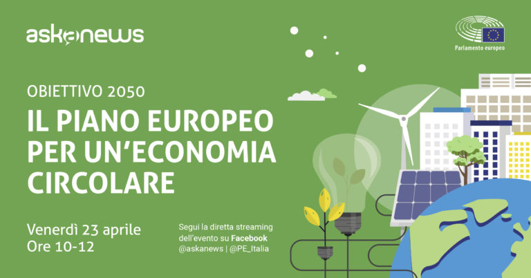 Obiettivo 2050: venerdì 23 aprile webinar su piano europeo per un’economia circolare