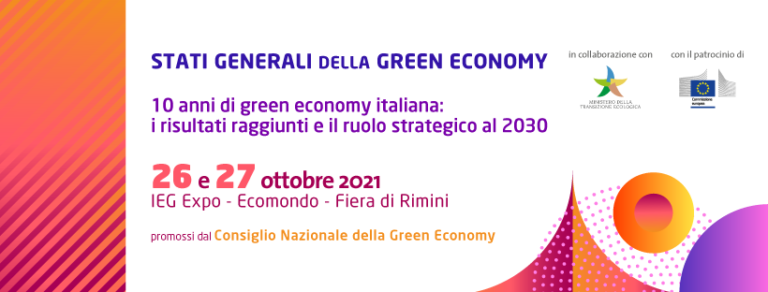 Aperte le iscrizioni alla decima edizione degli Stati Generali della Green Economy 2021