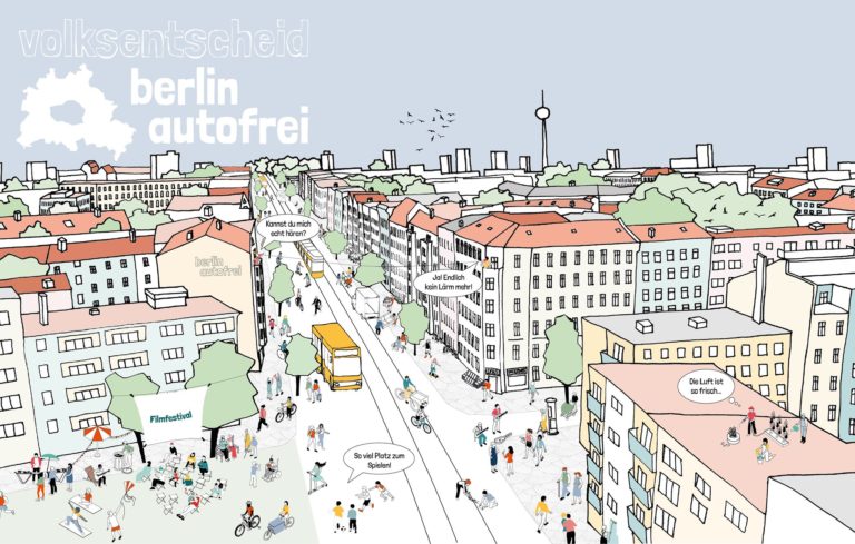Il centro di Berlino potrebbe diventare la zona urbana senz’auto più grande al mondo, raccolte 50mila firme