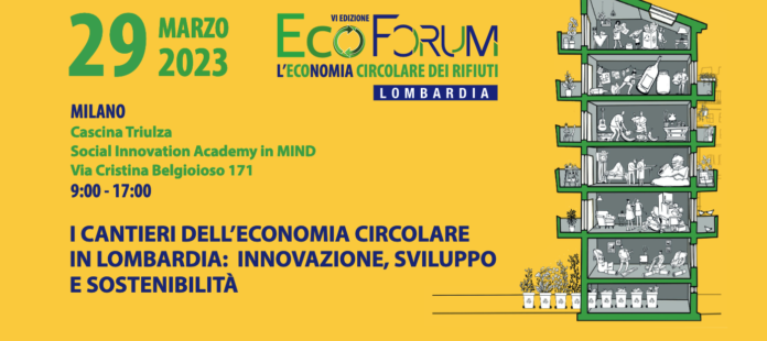 Ecoforum Legambiente 2023, economia circolare in Lombardia