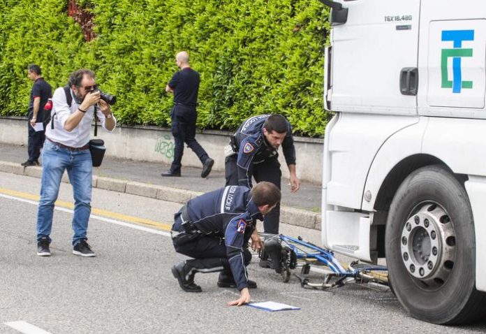 Milano ciclista ucciso