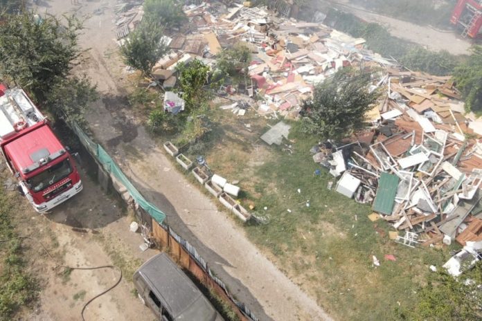 Incendio Ponte Mammolo Roma