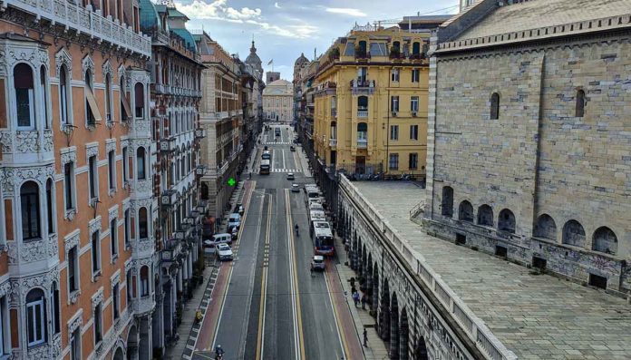 Genova porta a porta cartone XX Settembre