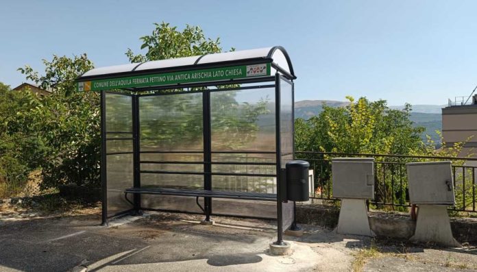 L'Aquila pensiline trasporto pubblico