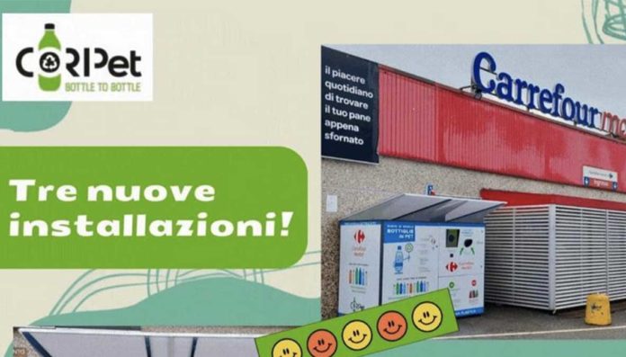 eco-compattatori Coripet Carrefour Lombardia
