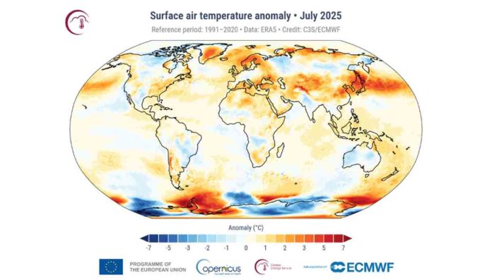 Luglio 2025 caldi mai registrati