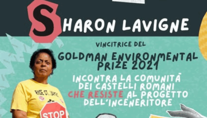 Inceneritore Roma, Sharon Lavigne racconta la sua battaglia per l’ambiente ad Albano Laziale il 1° settembre