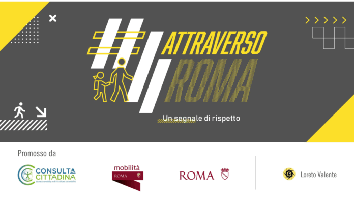 “Attraverso Roma”: campagna contro guida e attraversamenti distratti