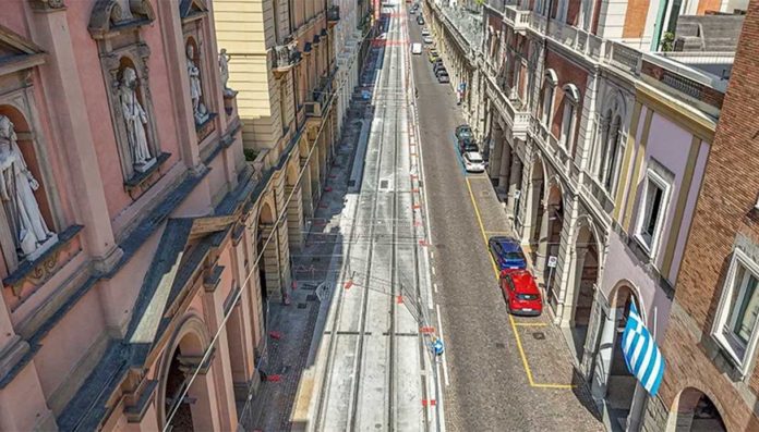 Bologna lavori tram centro