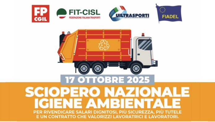 Igiene ambientale sciopero nazionale 17 ottobre