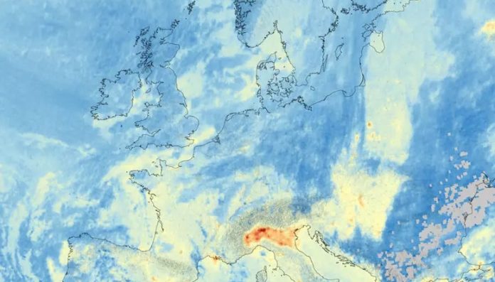 inquinanti atmosferici immagini satellitari