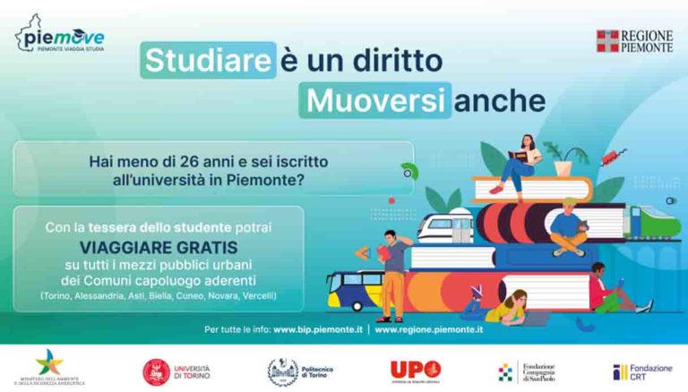 60.000 adesioni Piemove mobilità studentesca Piemonte
