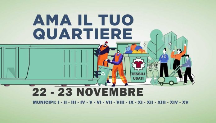 Roma 22-23 novembre raccolta rifiuti ingombranti