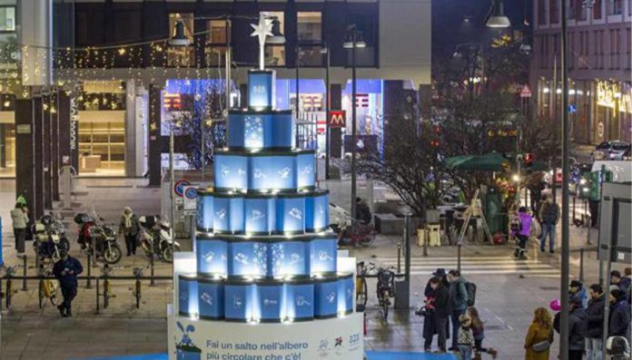 Milano albero Campioni Circolarità riciclo