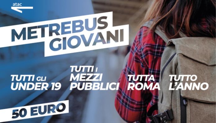 Roma abbonamento Metrebus under 19 2026