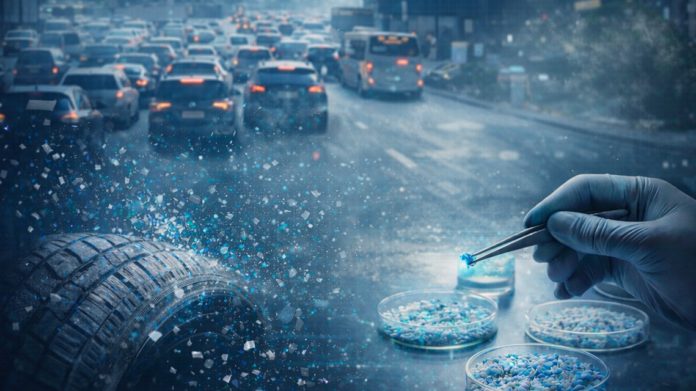 Microplastiche da pneumatici nell'aria