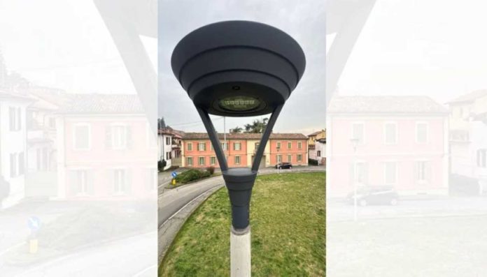 A2A Corepla a Stradella illuminazione pubblica plastica riciclata