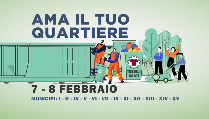 Ama Roma raccolta rifiuti 7 8 febbraio 2026