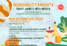 Nonsibuttaniente, cena solidale il 18 febbraio 2026 alle Fonderie Ozanam a Torino Nonsibuttaniente – Bucce, gambi e altro ancora: appuntamento il 18 febbraio 2026 a Torino