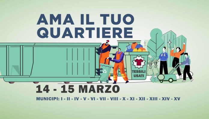 Roma rifiuti ingombranti 14 15 marzo