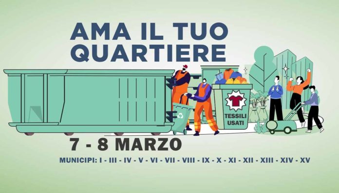 Roma rifiuti ingombranti 7 8 marzo