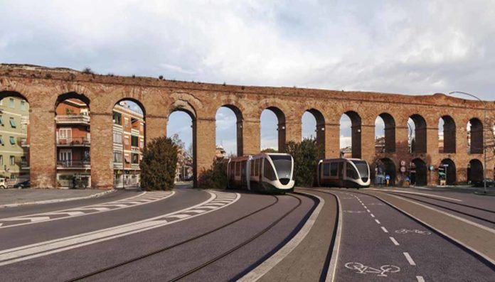 Roma tranvia Togliatti 9 aprile