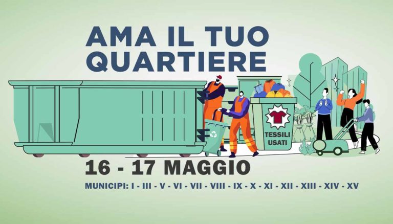 Roma rifiuti ingombranti 16 17 maggio Ama il tuo quartiere