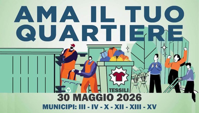 Roma, rifiuti ingombranti: il 30 maggio torna “Ama il tuo quartiere”