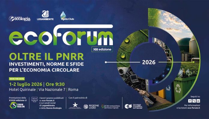 EcoForum 2026, a Roma la XIII edizione dedicata al futuro dell'economia circolare