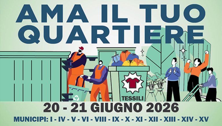 Roma Ama il tuo quartiere rifiuti 20 21 giugno