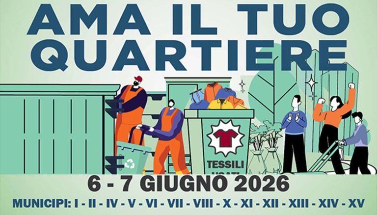 Roma, rifiuti ingombranti- il 6 e 7 giugno torna “Ama il tuo quartiere”