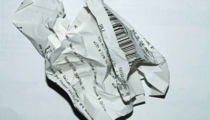 Scontrini riciclabili nella carta, arriva il marchio per riconoscerli