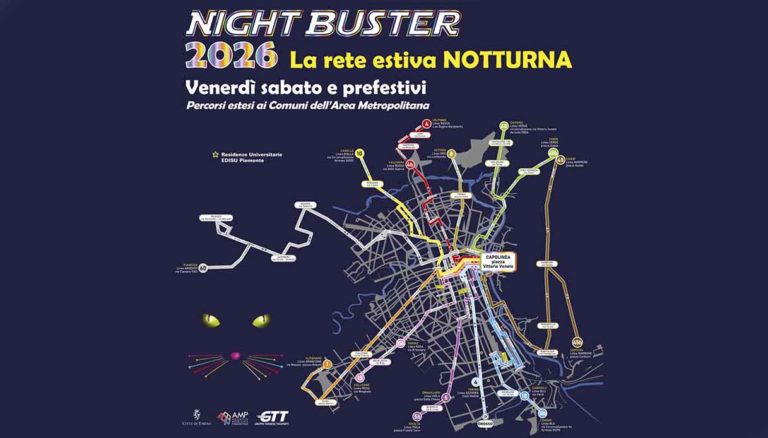 Torino Night Buster linee notturne
