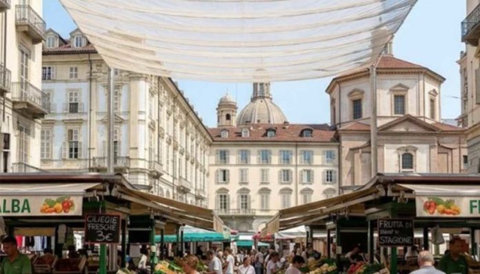 Caldo a Torino, idea- ombreggiare Porta Palazzo Caldo a Torino, idea: ombreggiare Porta Palazzo