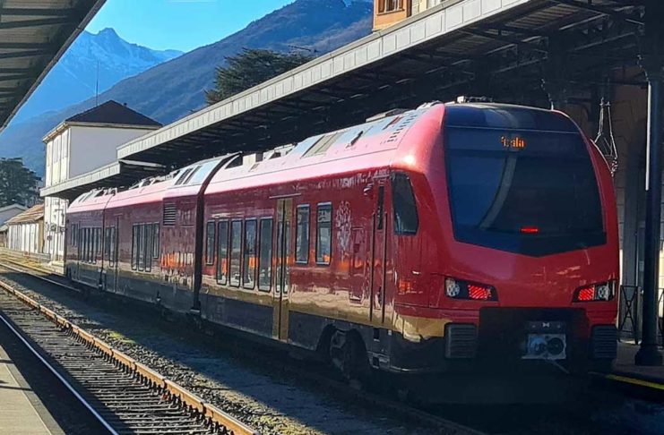 Ferrovia Aosta-Ivrea elettrificazione primavera 2027