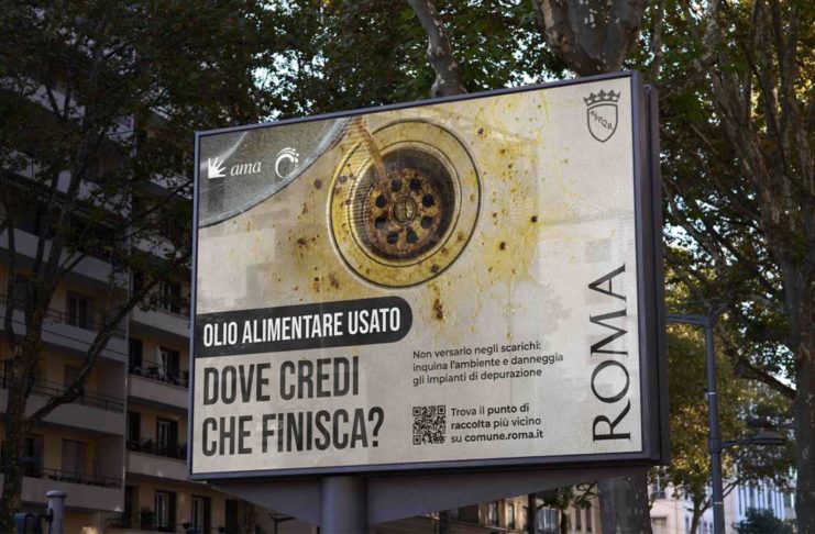 Roma campagna raccolta oli alimentari usati