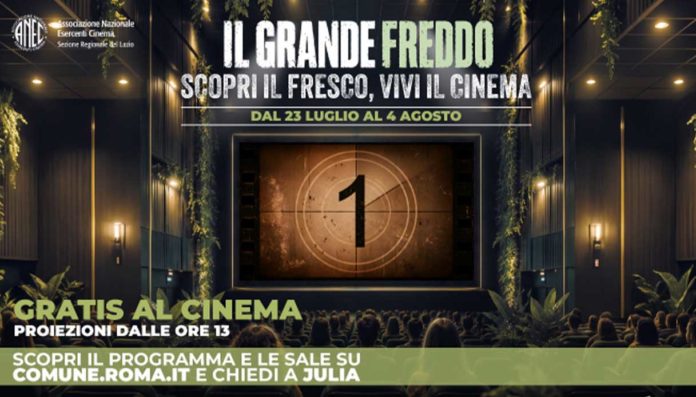 Roma lancia Il grande freddo- cinema e biblioteche come rifugi climatici Roma cinema biblioteche rifugi climatici