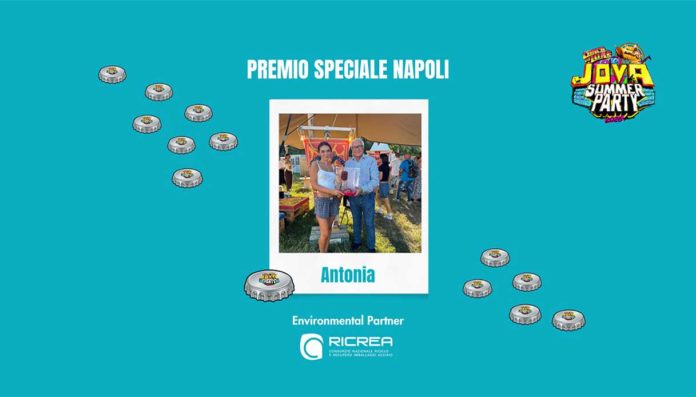 Jova Summer Party, a Napoli il Premio Ricrea va ad Antonia Jova Summer Party, a Napoli il Premio Ricrea va ad Antonia