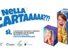 Torino, cartoni per bevande: al via la campagna “Nella carta? Sì!”