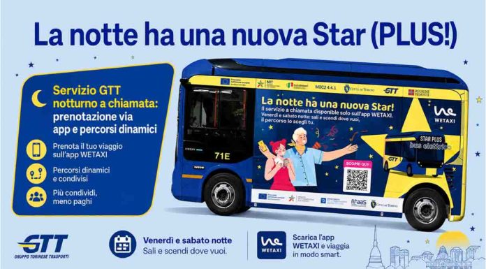 Torino, dal 4 settembre riparte Star Plus: il trasporto notturno a chiamata Torino, dal 4 settembre riparte Star Plus: il trasporto notturno a chiamata