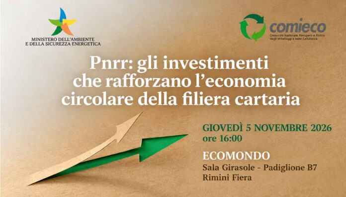 Pnrr e riciclo della carta, il 5 novembre a Ecomondo i risultati di 48 progetti Pnrr e riciclo della carta, il 5 novembre a Ecomondo i risultati di 48 progetti