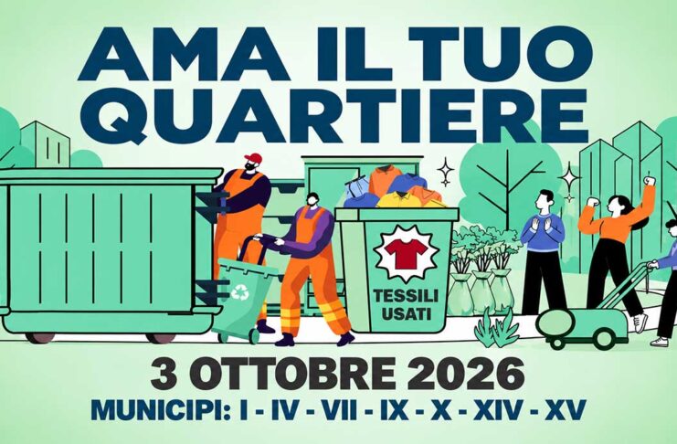 Roma 3 ottobre rifiuti ingombranti