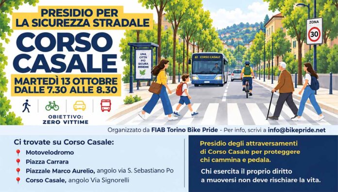 Torino 13 ottobre sicurezza corso Casale