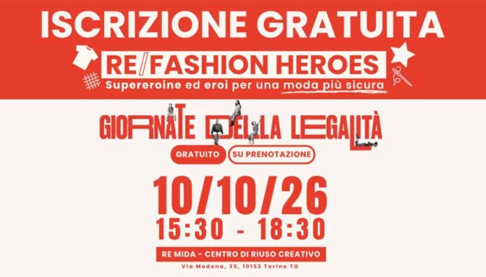 Torino, RE:FASHION HEROES- laboratorio gratuito per famiglie Torino, RE/FASHION HEROES: laboratorio gratuito per famiglie